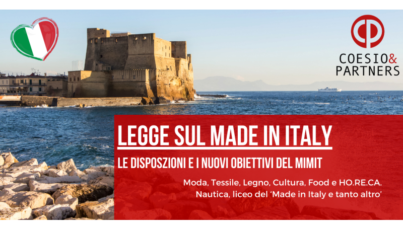 Legge sul Made in Italy, il focus sulle novità e le agevolazioni