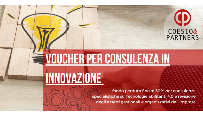 Voucher consulenza innovazione – Secondo sportello